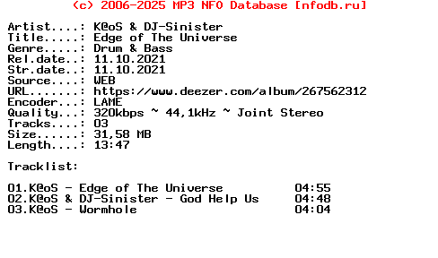 Kaos_And_Dj-Sinister-Edge_Of_The_Universe-(24KRT001)-WEB-2021