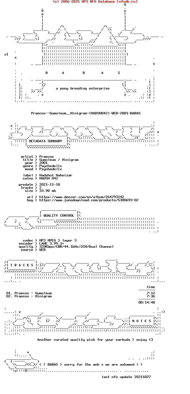Praecox--Gumoleum__Minigram-(HADSH042)-WEB-2001-BABAS