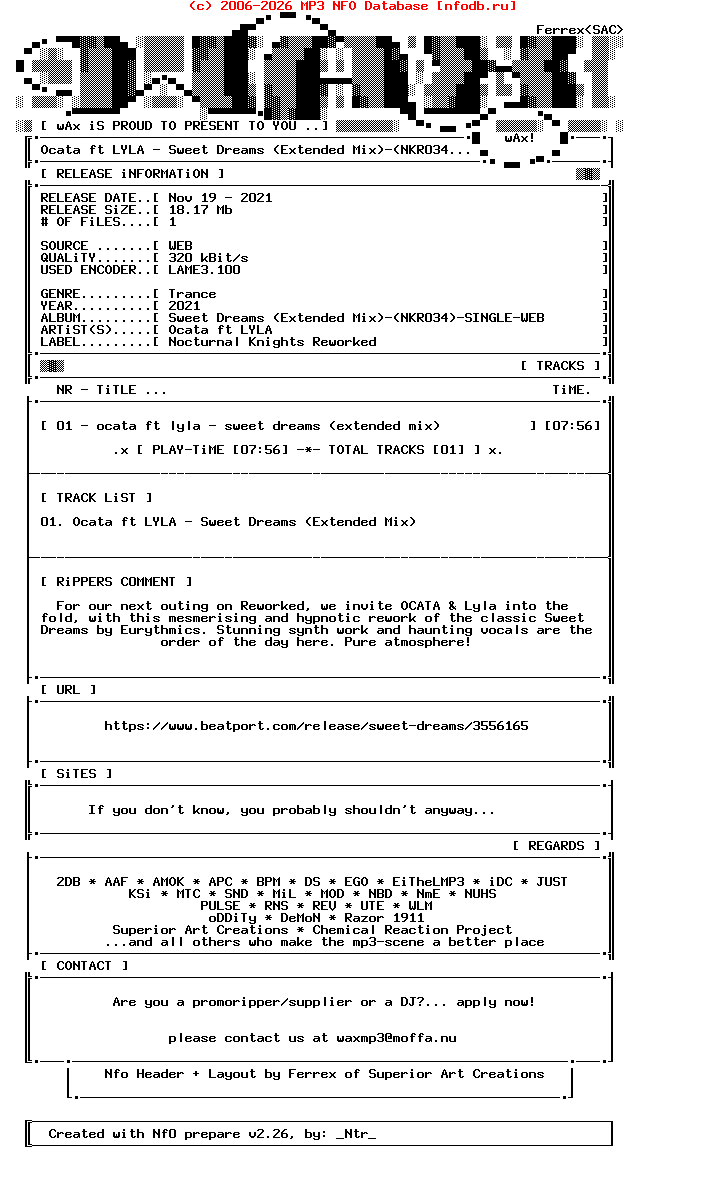Ocata_Ft_Lyla-Sweet_Dreams_(EXTENDED_MIX)-(NKR034)-Single-WEB-2021