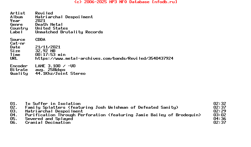 Reviled-Matriarchal_Despoilment-CDEP-2021