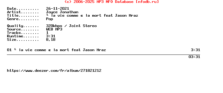 Joyce_Jonathan-A_La_Vie_Comme_A_La_Mort_Feat_Jason_Mraz-Single-WEB-FR-2021