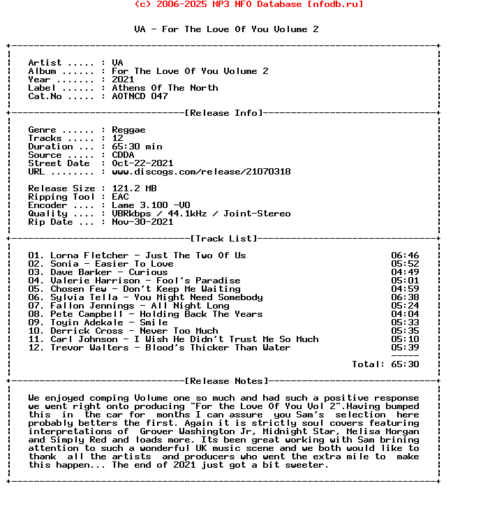 VA-For_The_Love_Of_You_Volume_2-(AOTNCD047)-CD-2021