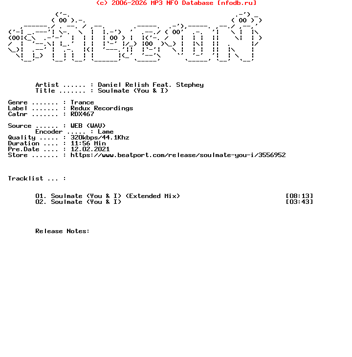 Daniel_Relish_Feat._Stephey-Soulmate_You_And_I-(RDX467)-WEB-2021-FALCON