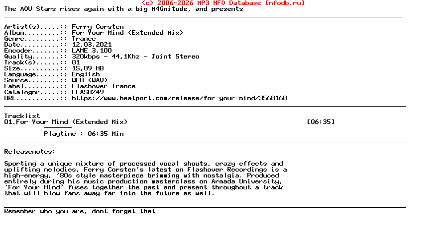 Ferry_Corsten-For_Your_Mind_(EXTENDED_MIX)-(FLASH249)-Single-WEB-2021