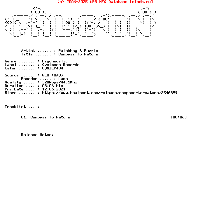 Patchbay_And_Puzzle-Compass_To_Nature-(OVNIEP484)-Single-WEB-2021-FALCON