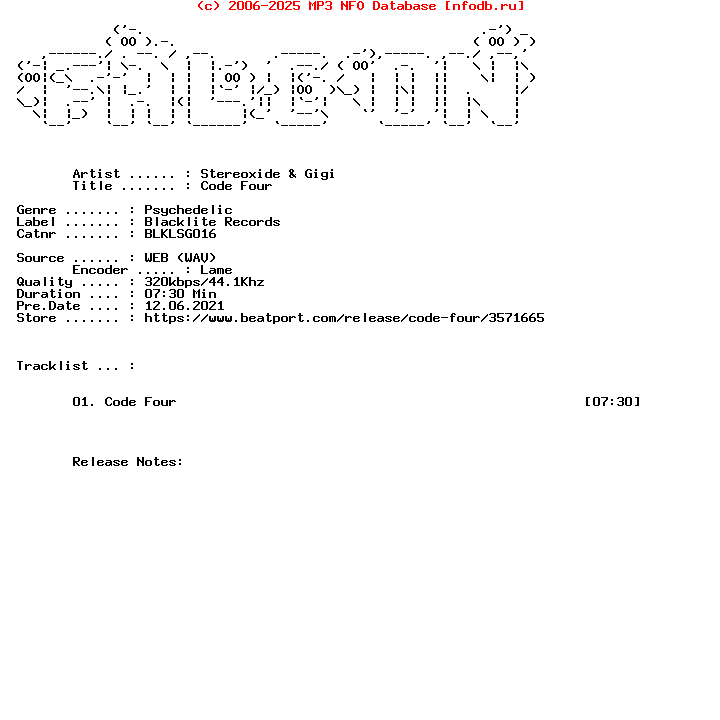 Stereoxide_And_Gigi-Code_Four-(BLKLSG016)-Single-WEB-2021-FALCON