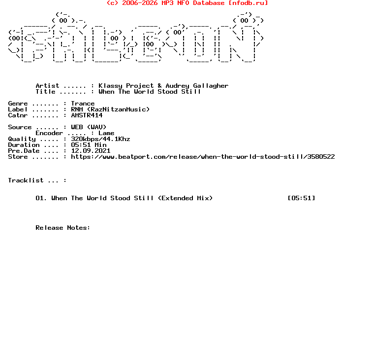 Klassy_Project_And_Audrey_Gallagher-When_The_World_Stood_Still-(AMSTR414)-Single-WEB-2021-FALCON