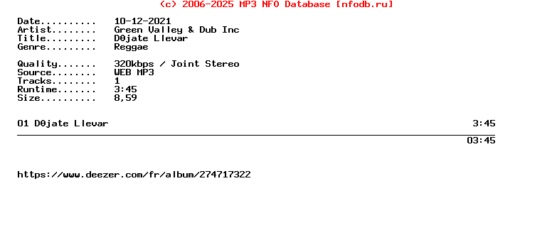 Green_Valley_And_Dub_Inc-Dejate_Llevar-Single-WEB-FR-2021