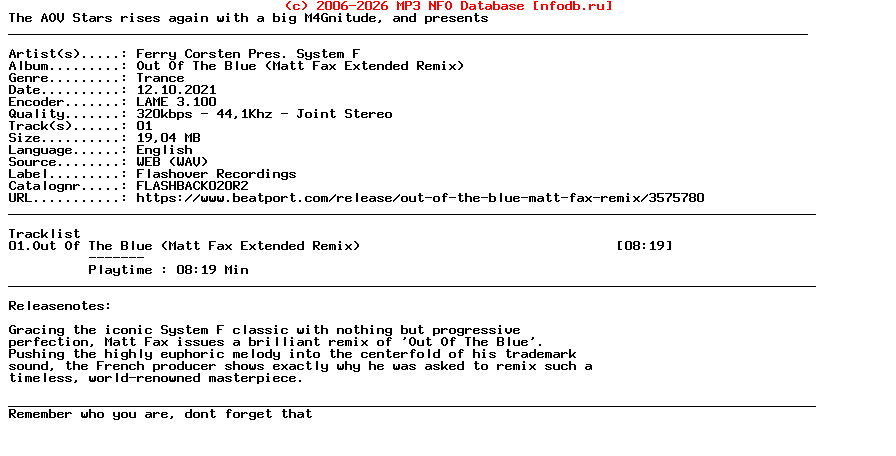 Ferry_Corsten_Pres._System_F-Out_Of_The_Blue_(MATT_FAX_EXTENDED_REMIX)-(FLASHBACK020R2)-Single-WEB-2021