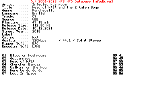 Infected_Mushroom-Head_Of_Nasa_And_The_2_Amish_Boys-2018-XTC