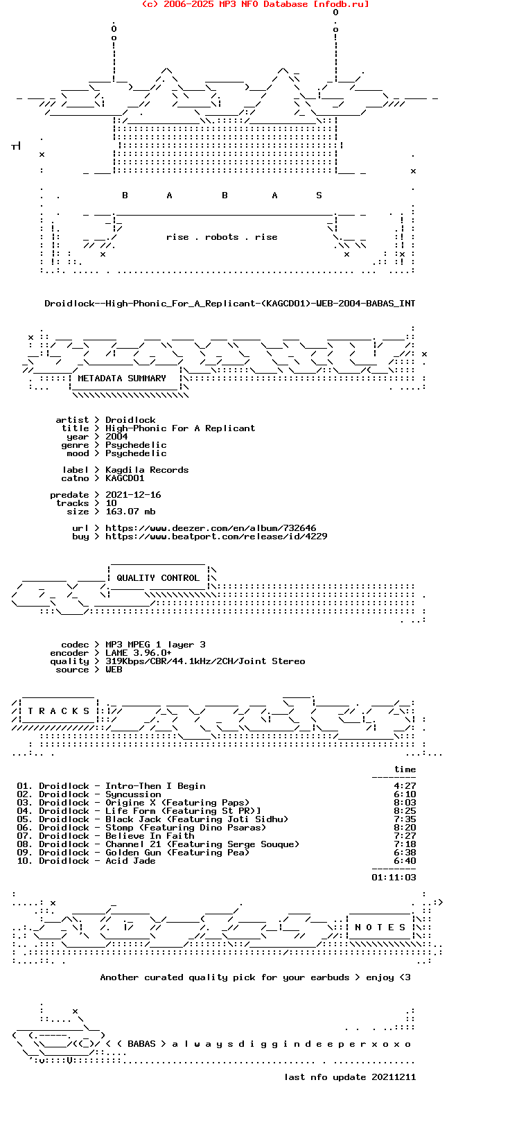 Droidlock--High-Phonic_For_A_Replicant-(KAGCD01)-WEB-2004-Babas_Int