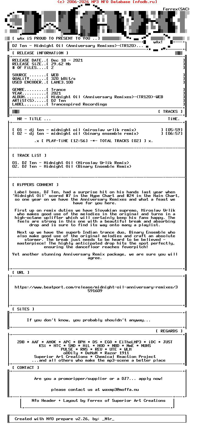 Dj_Ten-Midnight_Oil_(ANNIVERSARY_REMIXES)-(TR120)-WEB-2021