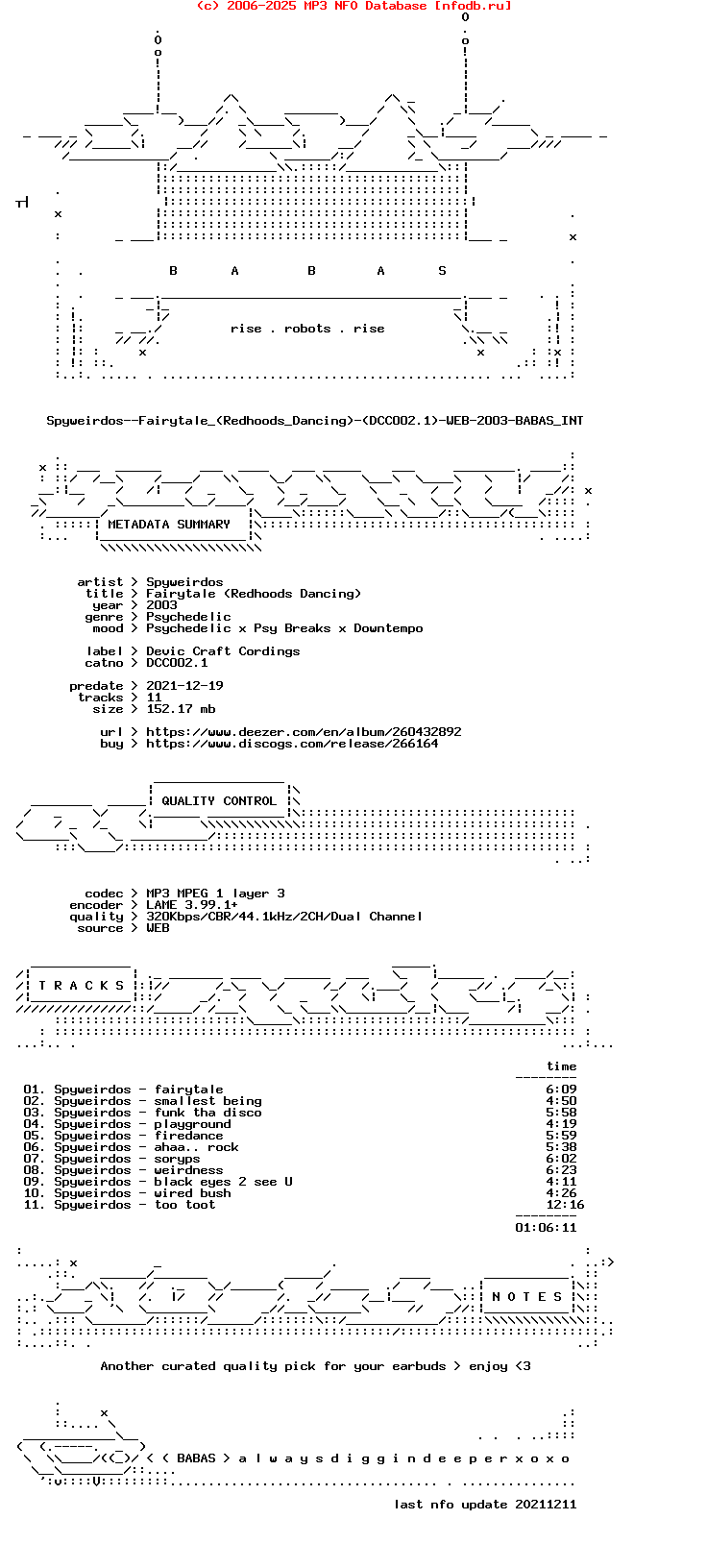 Spyweirdos--Fairytale_(REDHOODS_DANCING)-(DCC002.1)-WEB-2003-Babas_Int