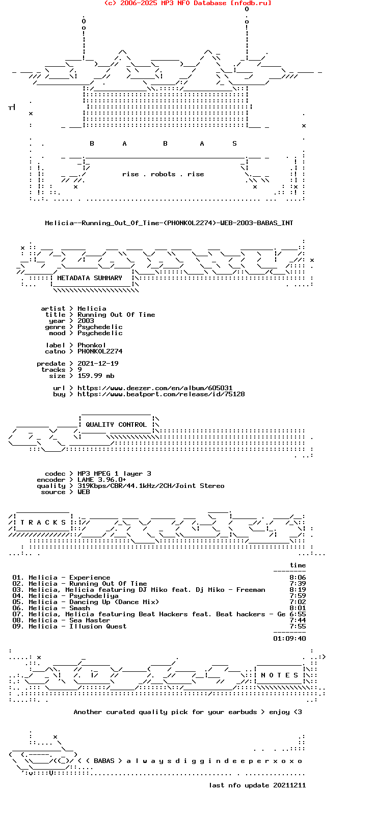 Melicia--Running_Out_Of_Time-(PHONKOL2274)-WEB-2003-Babas_Int