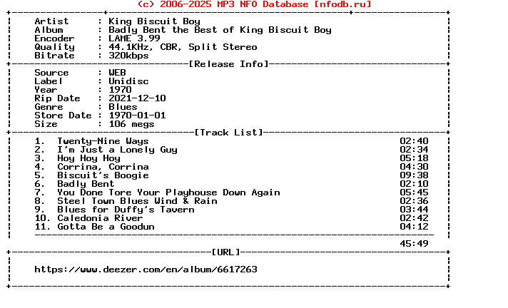King_Biscuit_Boy-Badly_Bent_The_Best_Of_King_Biscuit_Boy-WEB-1970-Terse