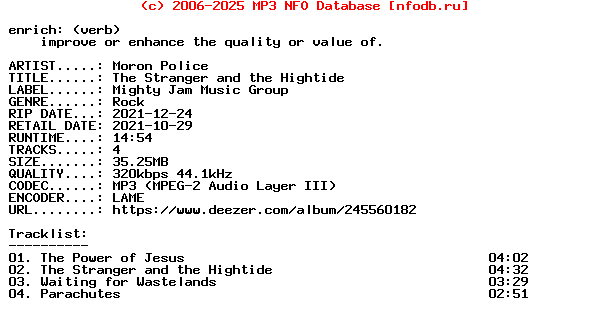 Moron_Police-The_Stranger_And_The_Hightide-EP-WEB-2021
