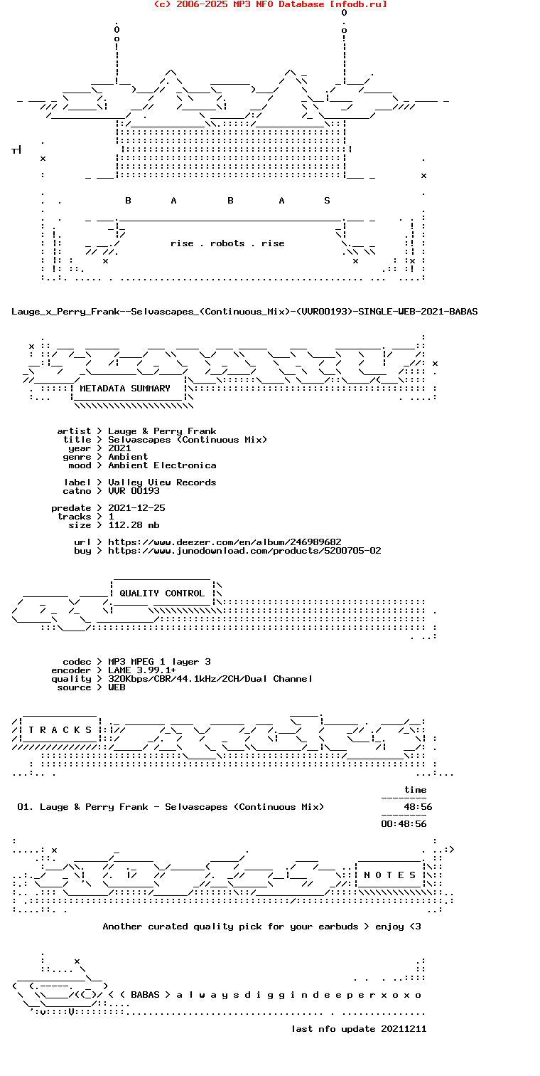 Lauge_X_Perry_Frank--Selvascapes_(CONTINUOUS_MIX)-(VVR00193)-Single-WEB-2021-BABAS