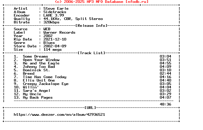 Steve_Earle-Sidetracks-WEB-2002-Terse
