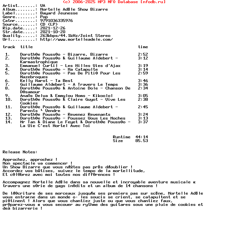 VA-Mortelle_Adele_Show_Bizarre-2021
