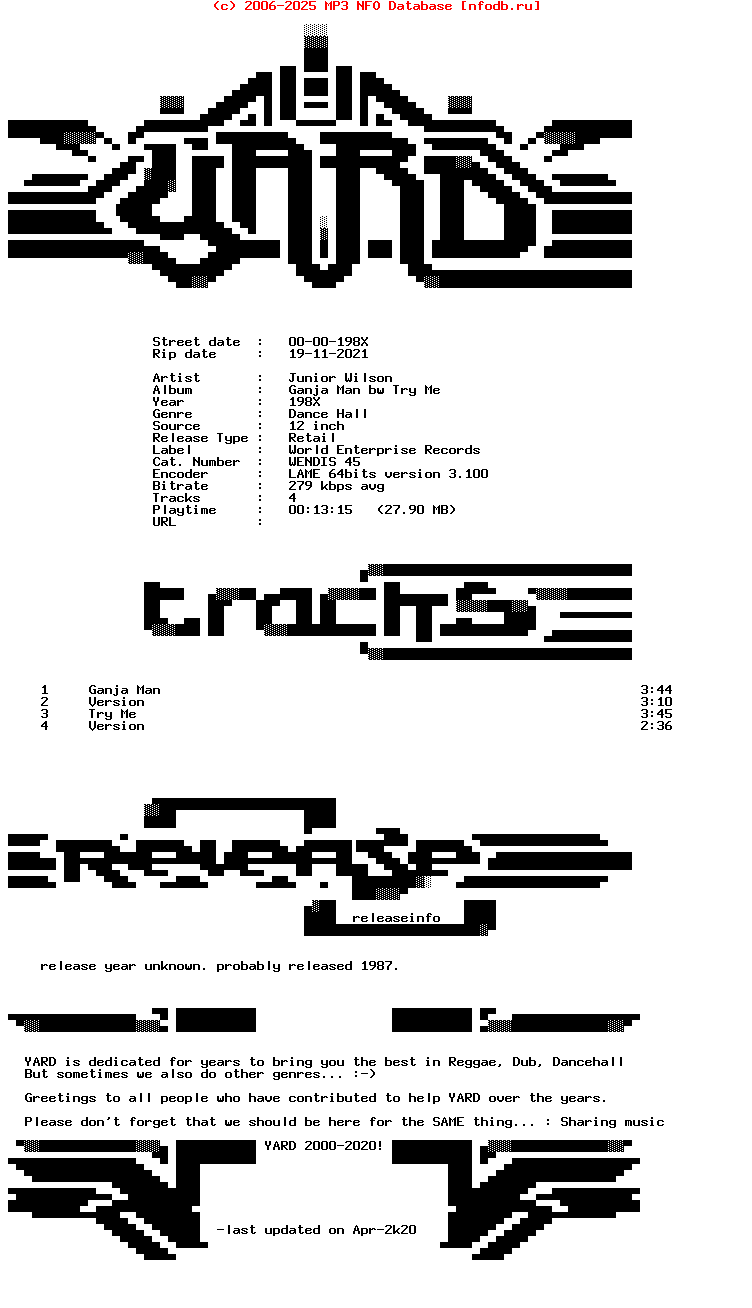 Junior_Wilson-Ganja_Man_Bw_Try_Me-(WENDIS_45)-12Inch_Vinyl-198X-YARD