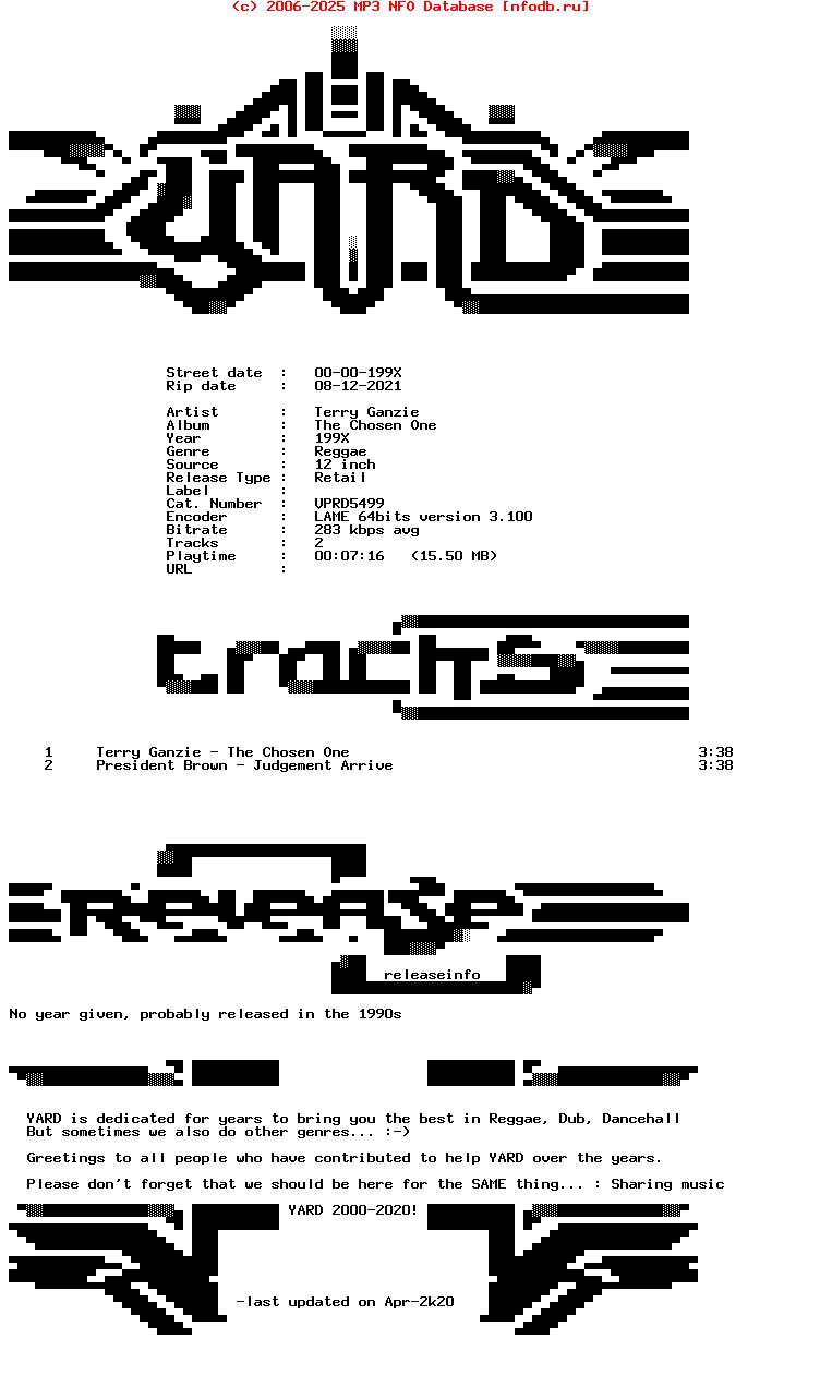 Terry_Ganzie-The_Chosen_One-(VPRD5499)-12Inch_Vinyl-199X-YARD