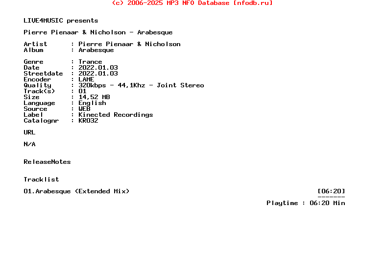 Pierre_Pienaar_And_Nicholson_-_Arabesque-(KR032)-Single-WEB-2022