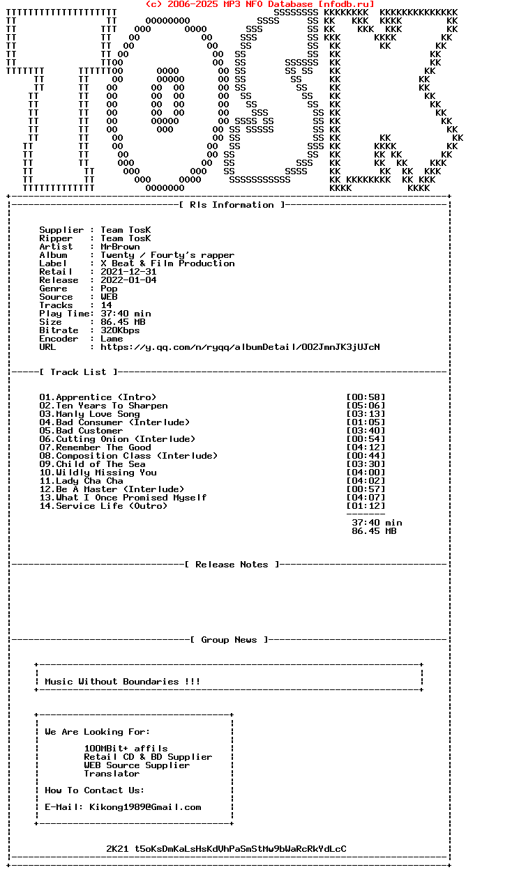 Mrbrown-Twenty_And_Fourtys_Rapper-WEB-Cn-2021