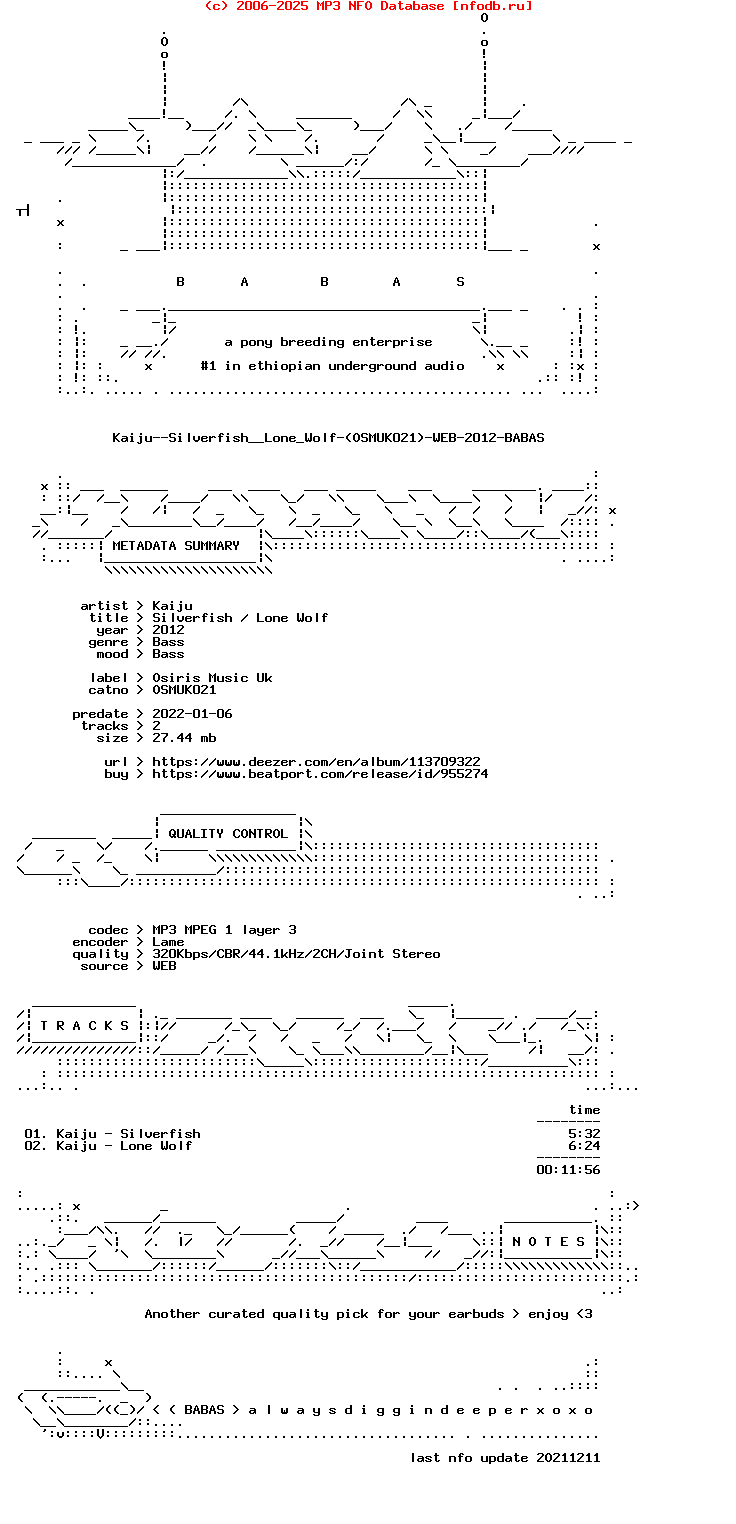 Kaiju--Silverfish__Lone_Wolf-(OSMUK021)-WEB-2012-BABAS