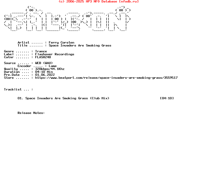 Ferry_Corsten-Space_Invaders_Are_Smoking_Grass-(FLASH248)-Single-WEB-2021-FALCON