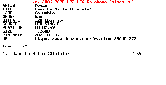 Keyzo-Dans_Le_Mille_(OLALALA)-Single-WEB-FR-2022-Guests