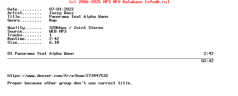 Jazzy_Bazz-Panorama_Feat_Alpha_Wann-PROPER-Single-WEB-FR-2022