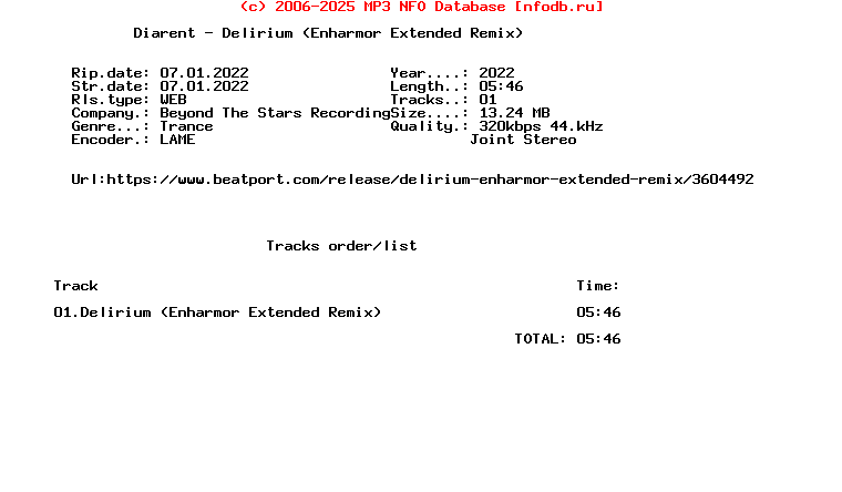 Diarent_-_Delirium_(ENHARMOR_EXTENDED_REMIX)-(BTSR427)-Single-WEB-2022