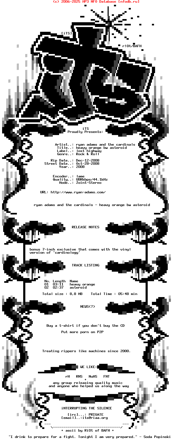 Ryan_Adams_And_The_Cardinals-Heavy_Orange_Bw_Asteroid-VLS-2008-ITS