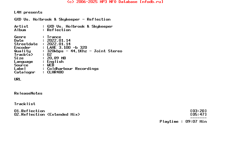 Gxd_Vs._Holbrook_And_Skykeeper_-_Reflection-(CLHR480)-WEB-2022