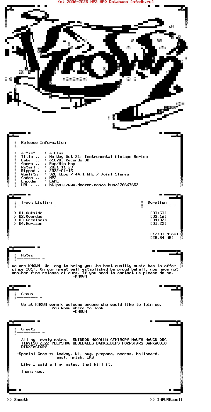 A_Plus-No_Way_Out_31__Instrumental_Mixtape_Series-EP-WEB-2021
