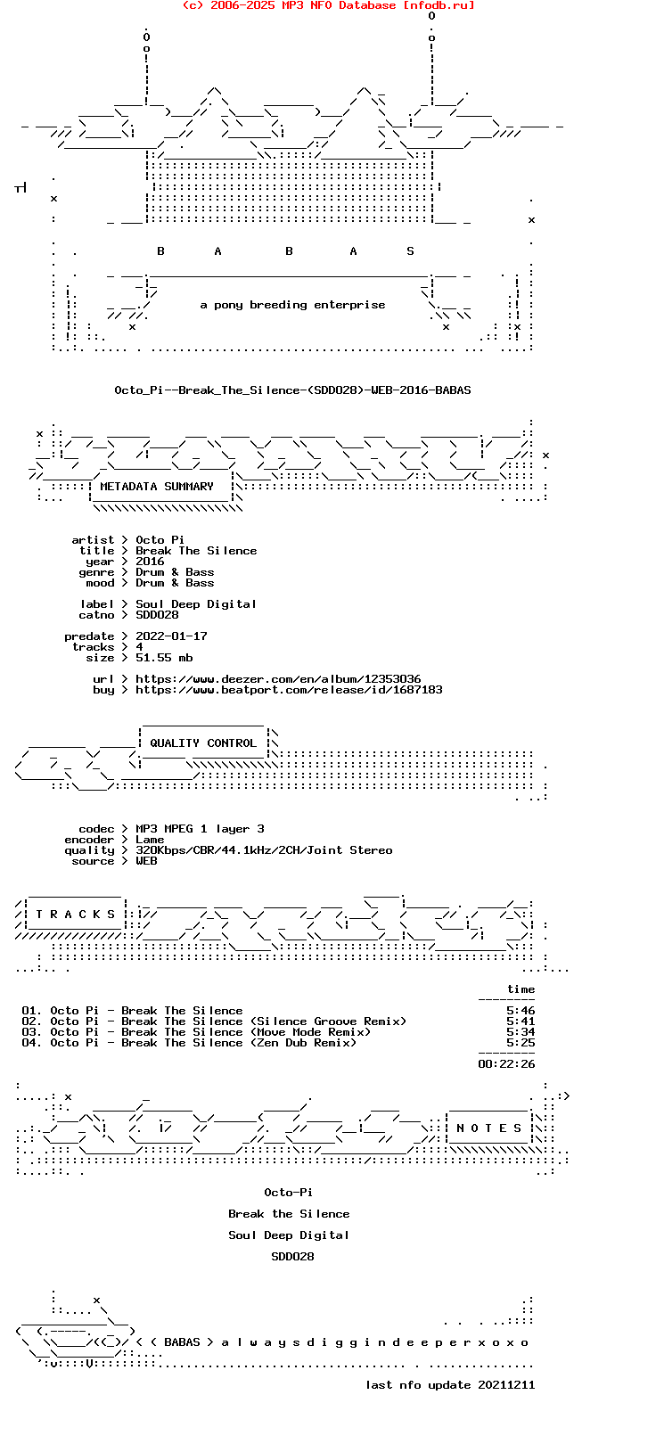 Octo_Pi--Break_The_Silence-(SDD028)-WEB-2016-BABAS