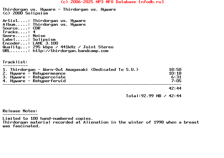 Thirdorgan_Vs._Hyware-Thirdorgan_Vs._Hyware-Limited_Edition-CDR-2000