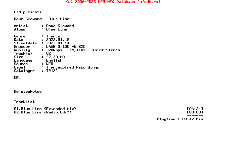 Dave_Steward_-_Blue_Line-(TR122)-WEB-2022