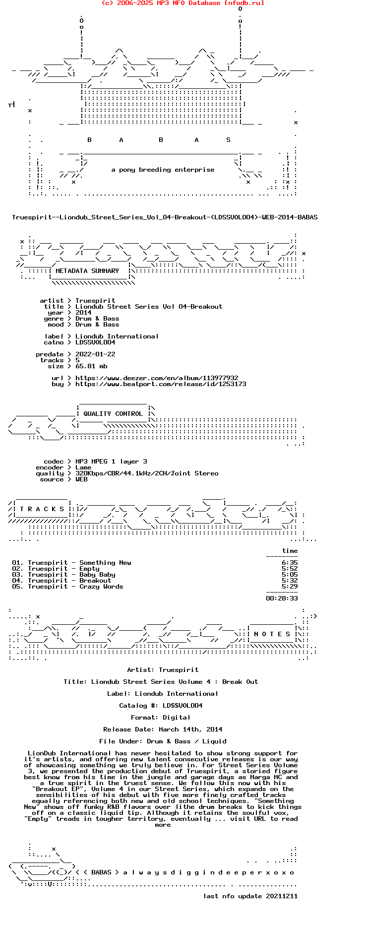 Truespirit--Liondub_Street_Series_Vol_04-Breakout-(LDSSVOL004)-WEB-2014-BABAS