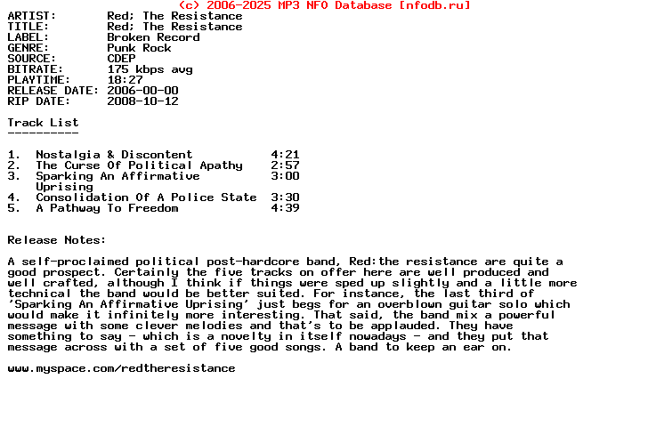 Red_The_Resistance-Red_The_Resistance-CDEP-2006