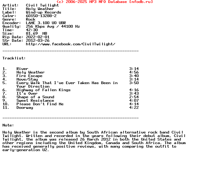Civil_Twilight-Holy_Weather-2012