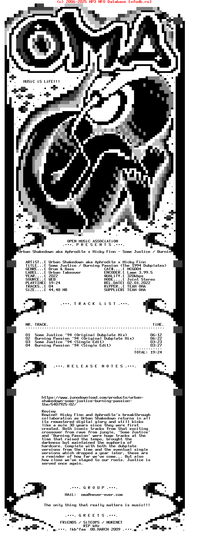Urban_Shakedown_Aka_Aphrodite_X_Micky_Finn--Some_Justice_-_Burning_Passion_(THE_1994_DUBPLATES)-(MCG004)-WEB-2022-OMA