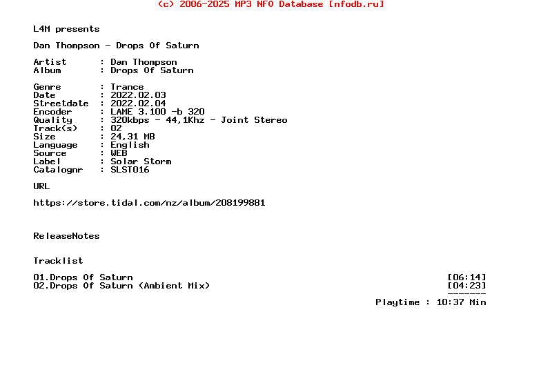 Dan_Thompson_-_Drops_Of_Saturn-(SLST016)-WEB-2022