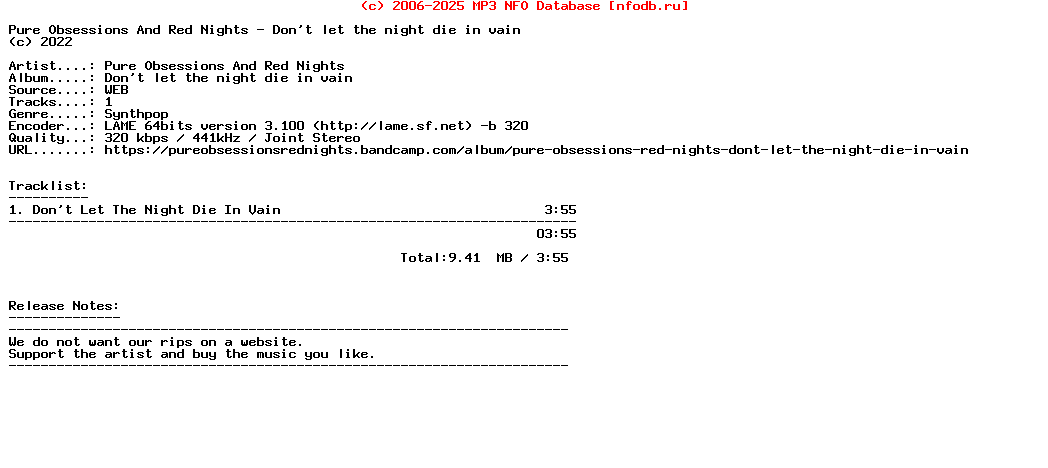 Pure_Obsessions_And_Red_Nights-Dont_Let_The_Night_Die_In_Vain-Single-WEB-2022