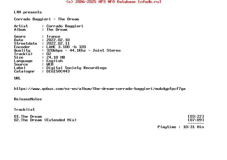 Corrado_Baggieri_-_The_Dream-(DIGISOC443)-WEB-2022