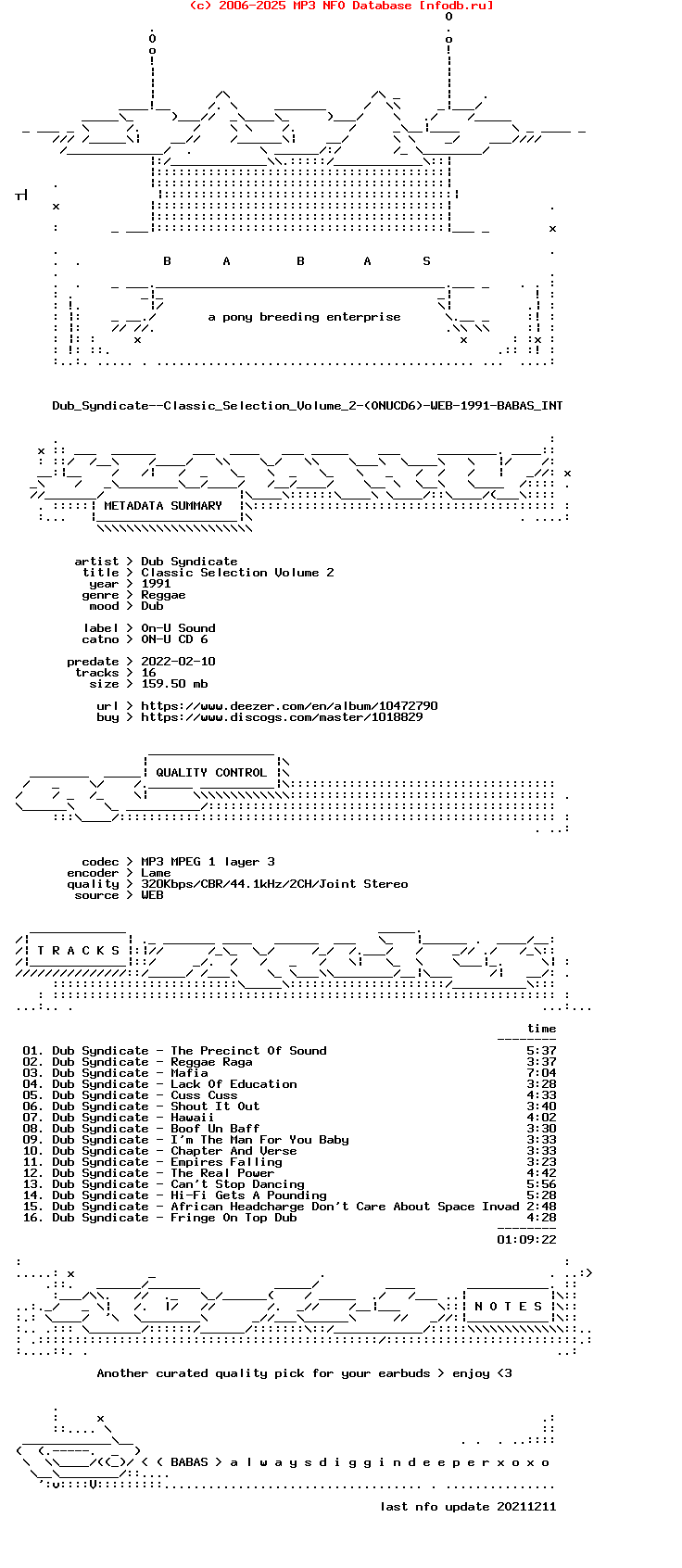Dub_Syndicate--Classic_Selection_Volume_2-(ONUCD6)-WEB-1991-Babas_Int