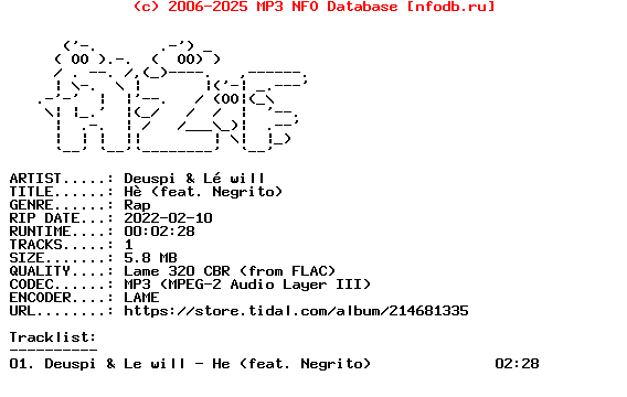 Deuspi_And_Le_Will-He_(FEAT_NEGRITO)-Single-WEB-FR-2022