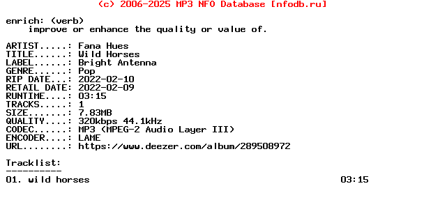 Fana_Hues-Wild_Horses-Single-WEB-2022