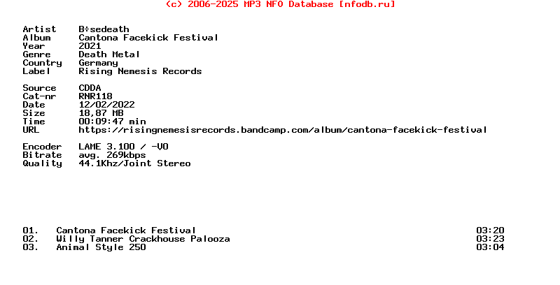 Bosedeath-Cantona_Facekick_Festival-Cdrep-2021
