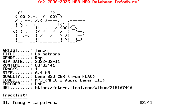 Tency-La_Patrona-Single-WEB-FR-2022